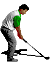 Animated golfer